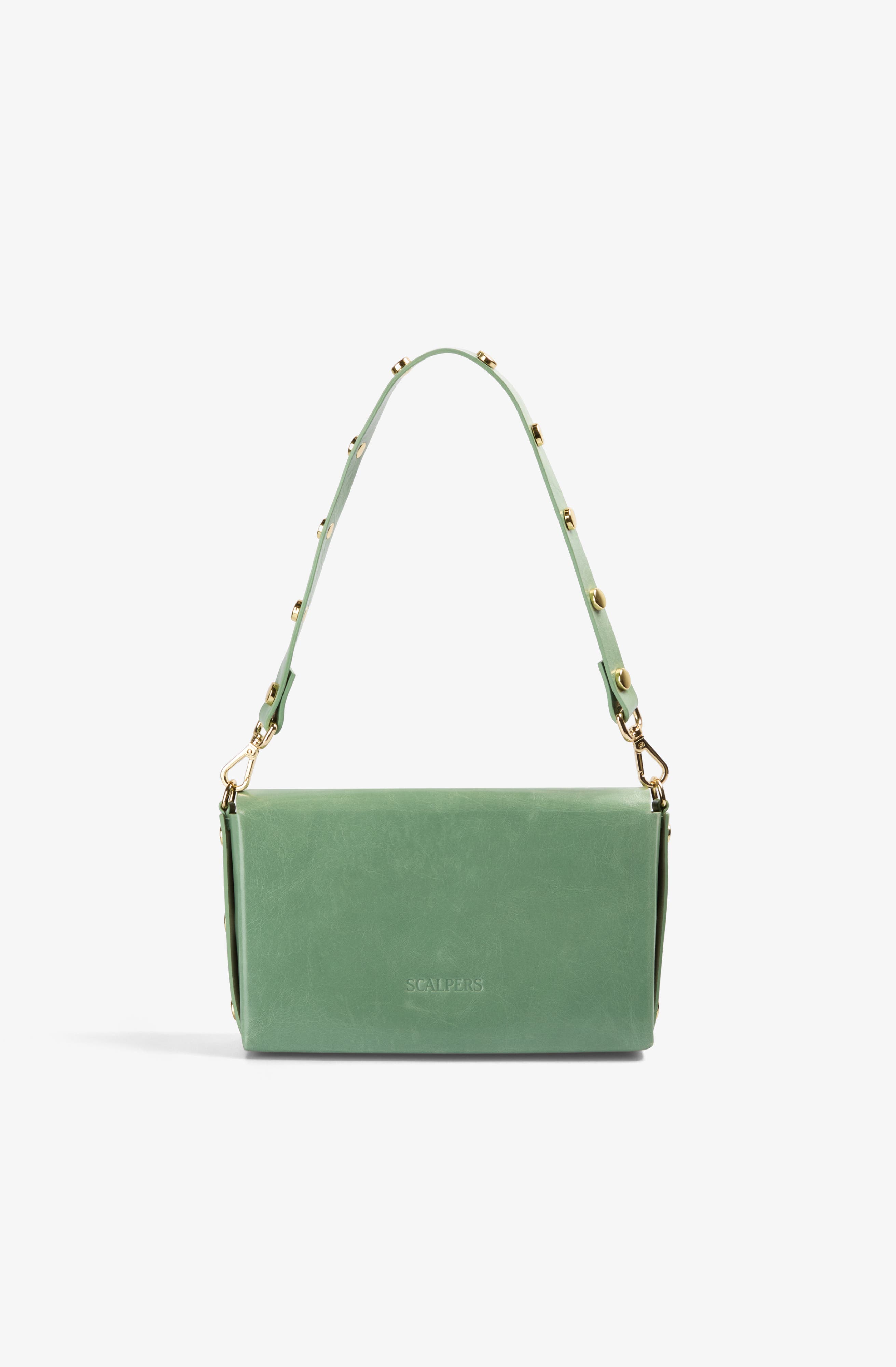 Scalpers Mini Leather Studs Bag, Alternate, color, Mint