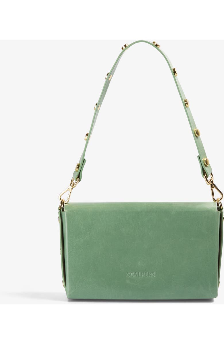 Scalpers Mini Leather Studs Bag, Alternate, color, Mint