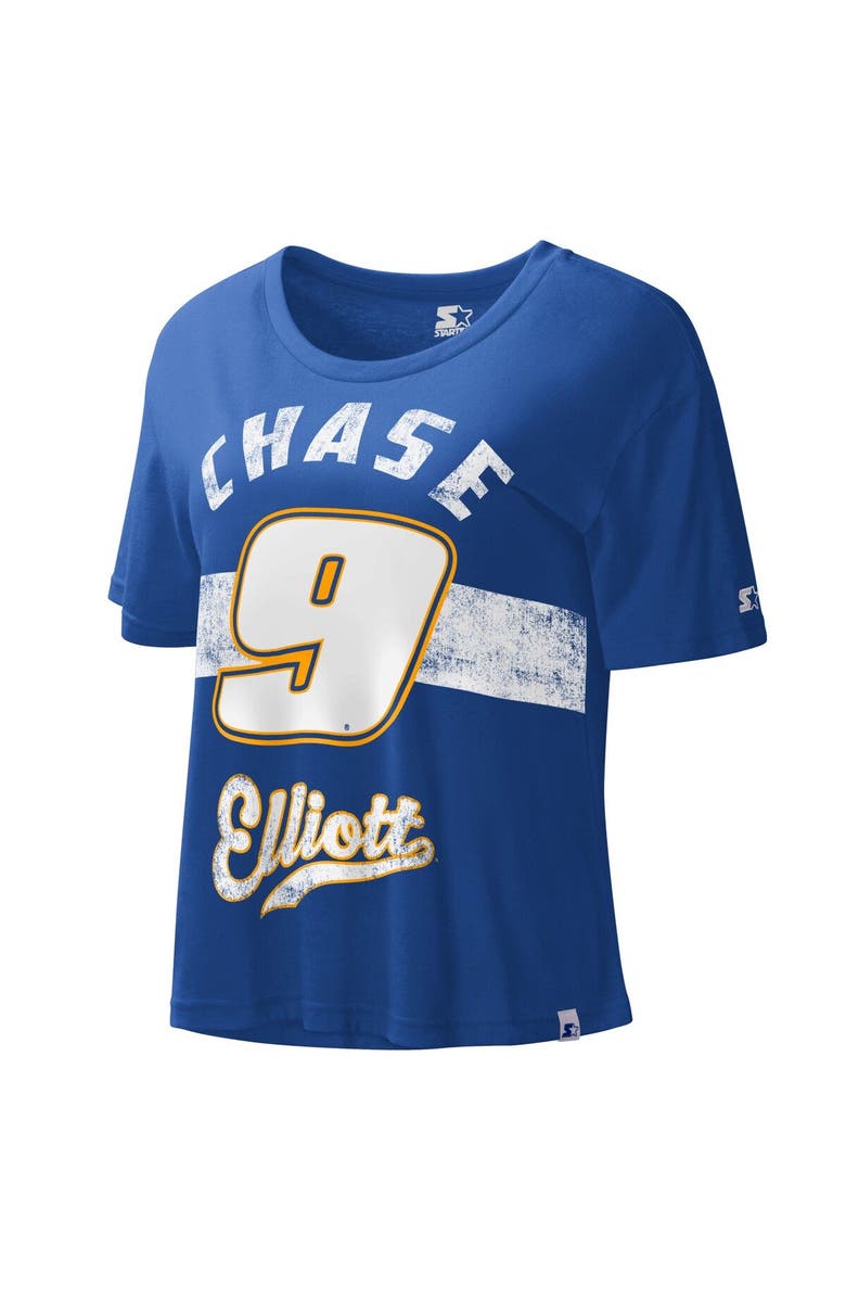 STARTER Women's Starter Royal Chase Elliott Record Setter T-Shirt, Main, color, 