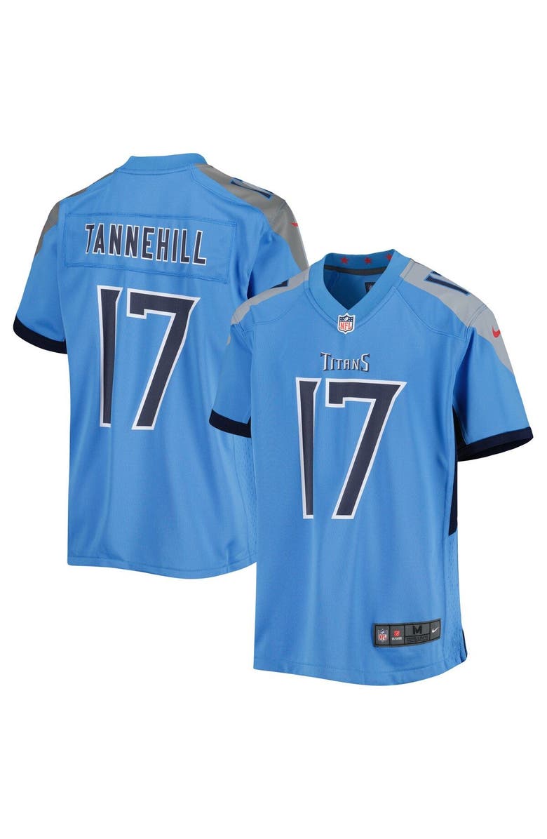 Nike Youth Nike Ryan Tannehill Light Blue Tennessee Titans Game Jersey, Main, color, 