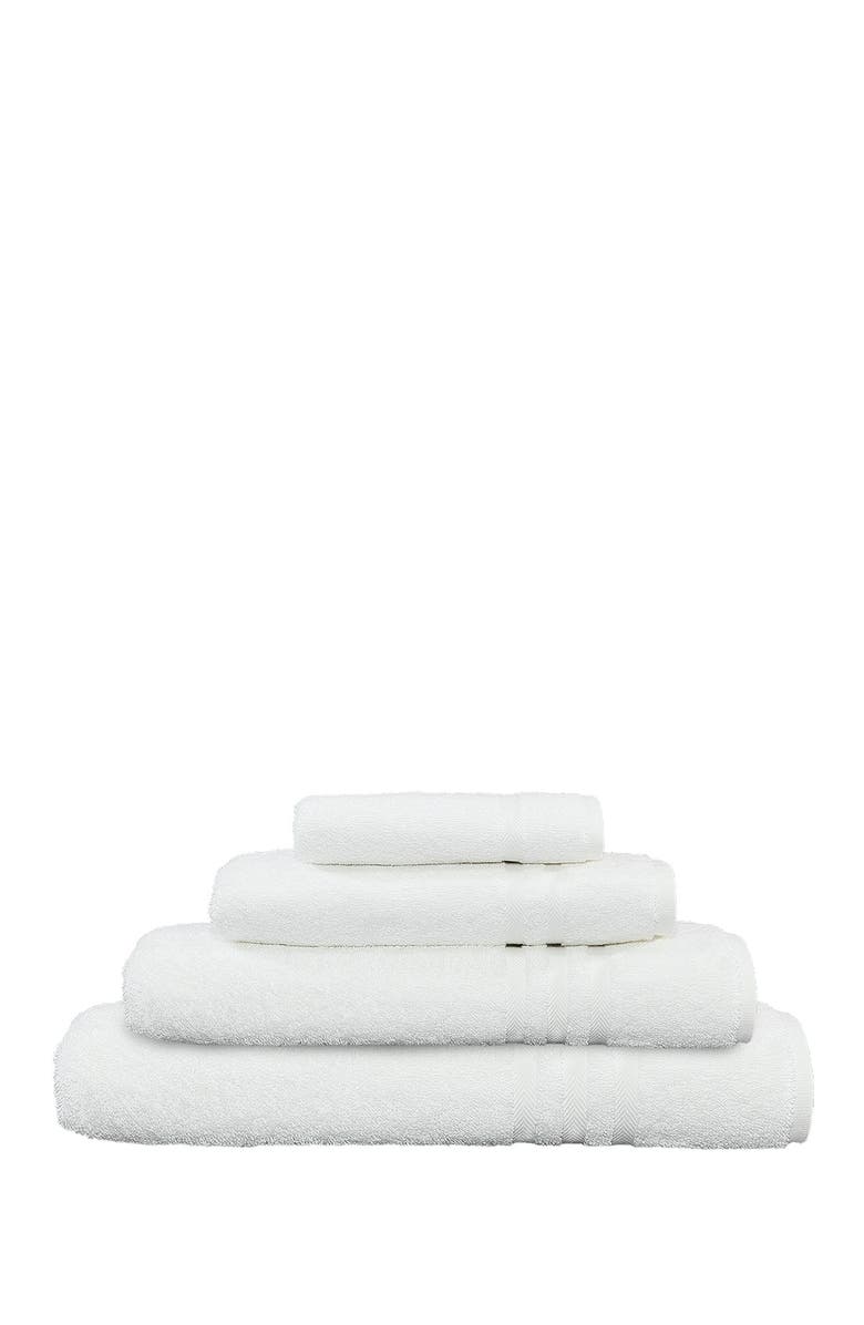 Linum Home Textiles Denzi 4-Piece Towel Set - White, Main, color, White