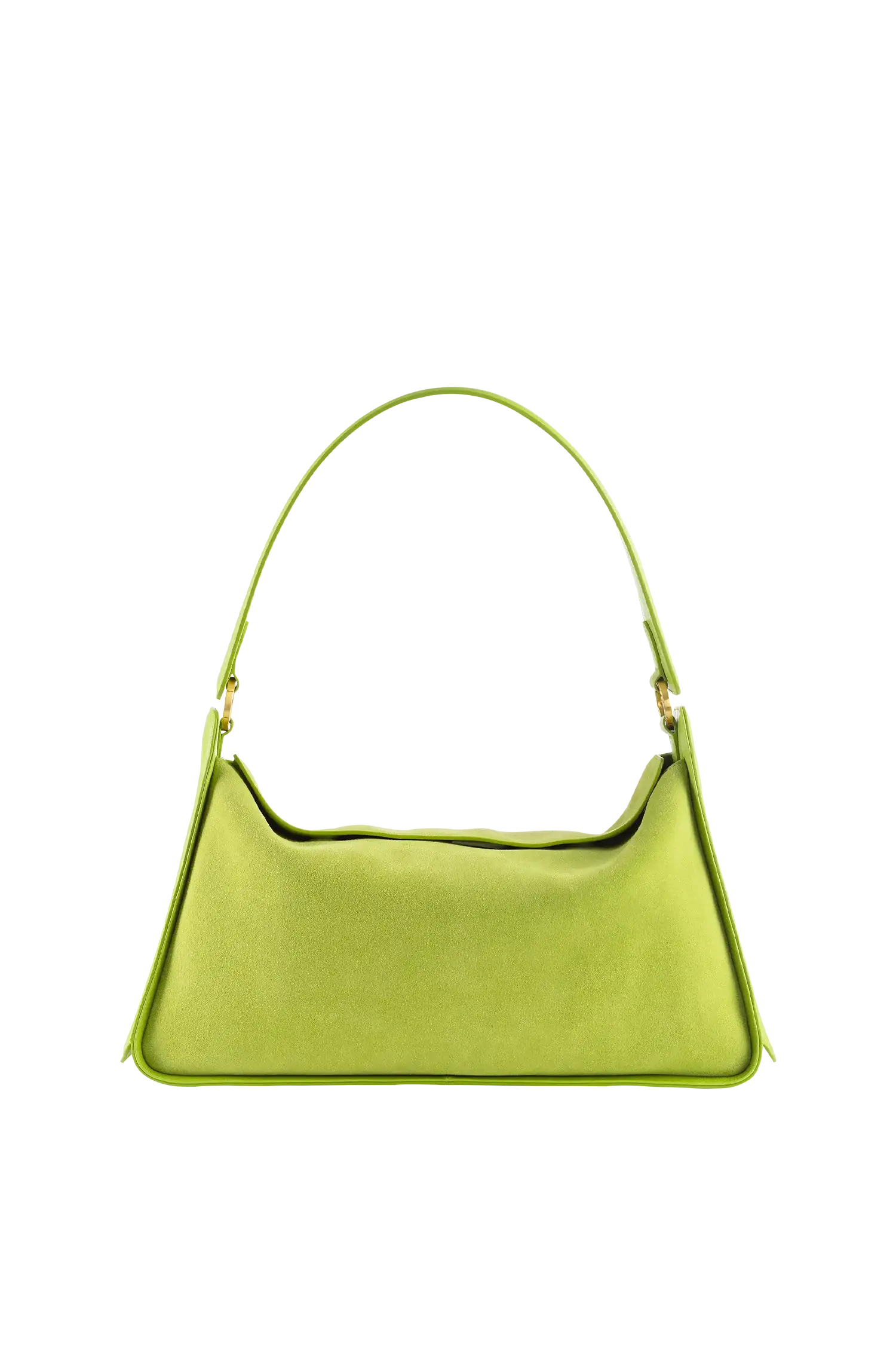 10AM Maxi Leather Shoulder Bag, Alternate, color, Lemon Green