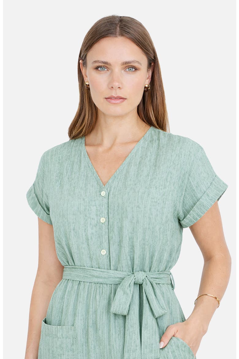 V-Neck Jumpsuit, Alternate, color, Khaki Green