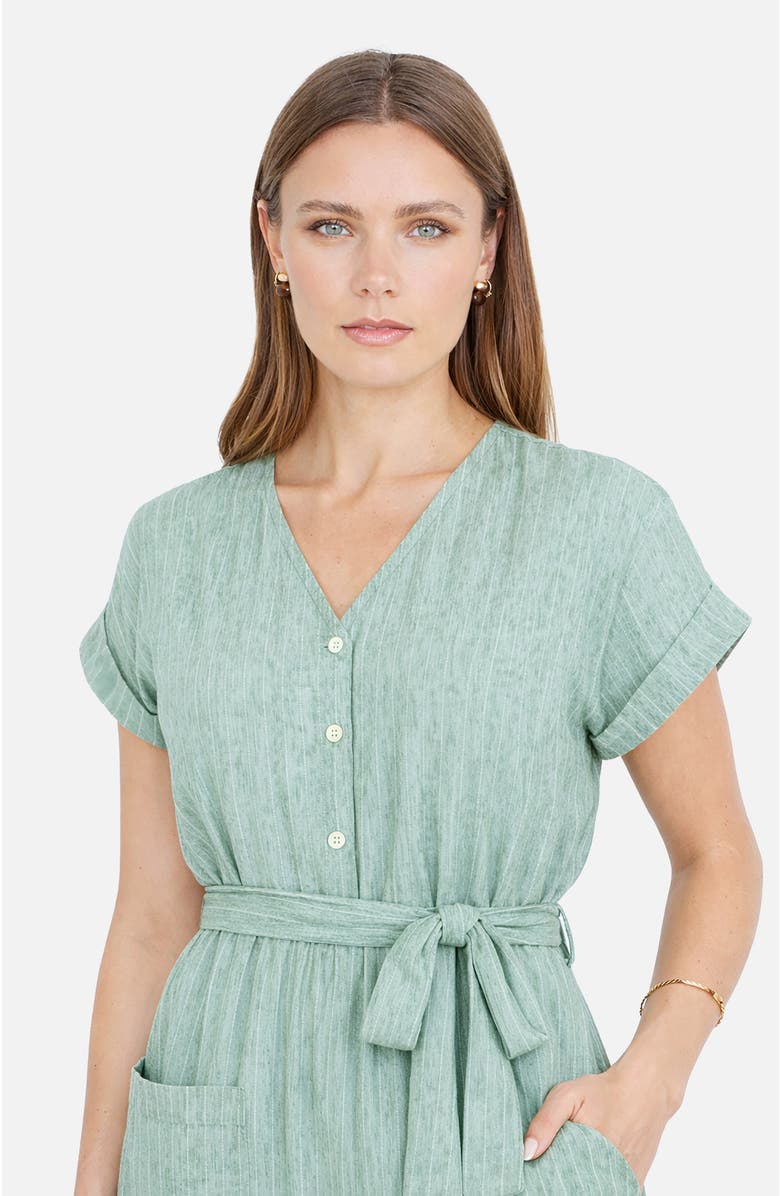 Yumi V-Neck Jumpsuit, Alternate, color, Khaki Green