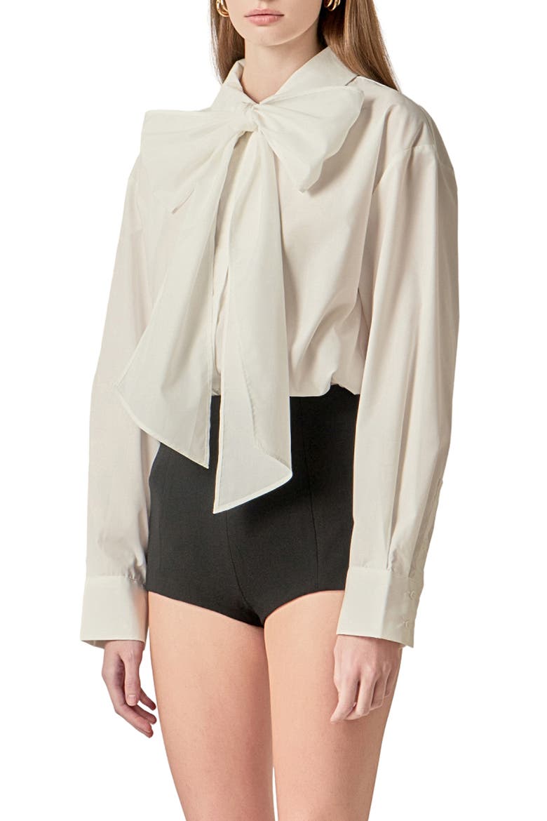 Bow Shirt, Alternate, color, OFF WHITE