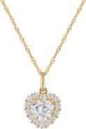 FZN 14K Gold Lab Grown Diamond Pendant Necklace