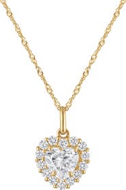 FZN 14K Gold Lab Grown Diamond Pendant Necklace