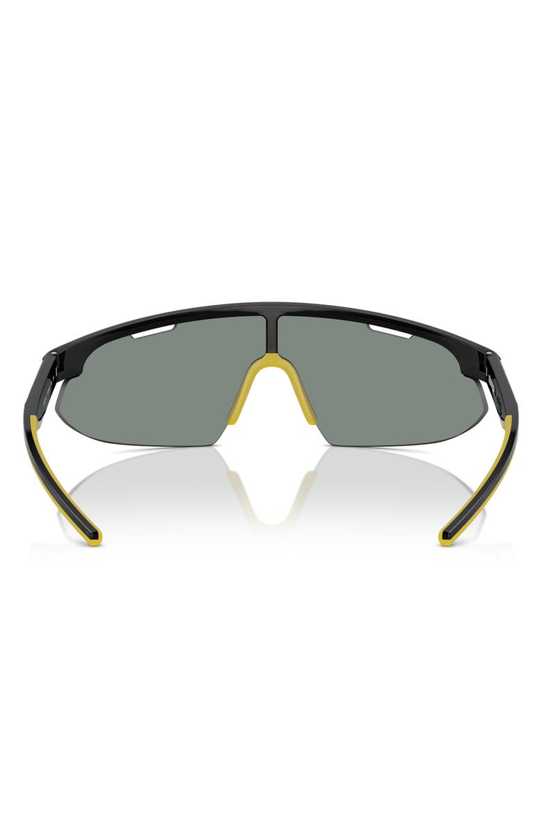 Scuderia Ferrari 41mm Irregular Shield Sunglasses, Alternate, color, Black