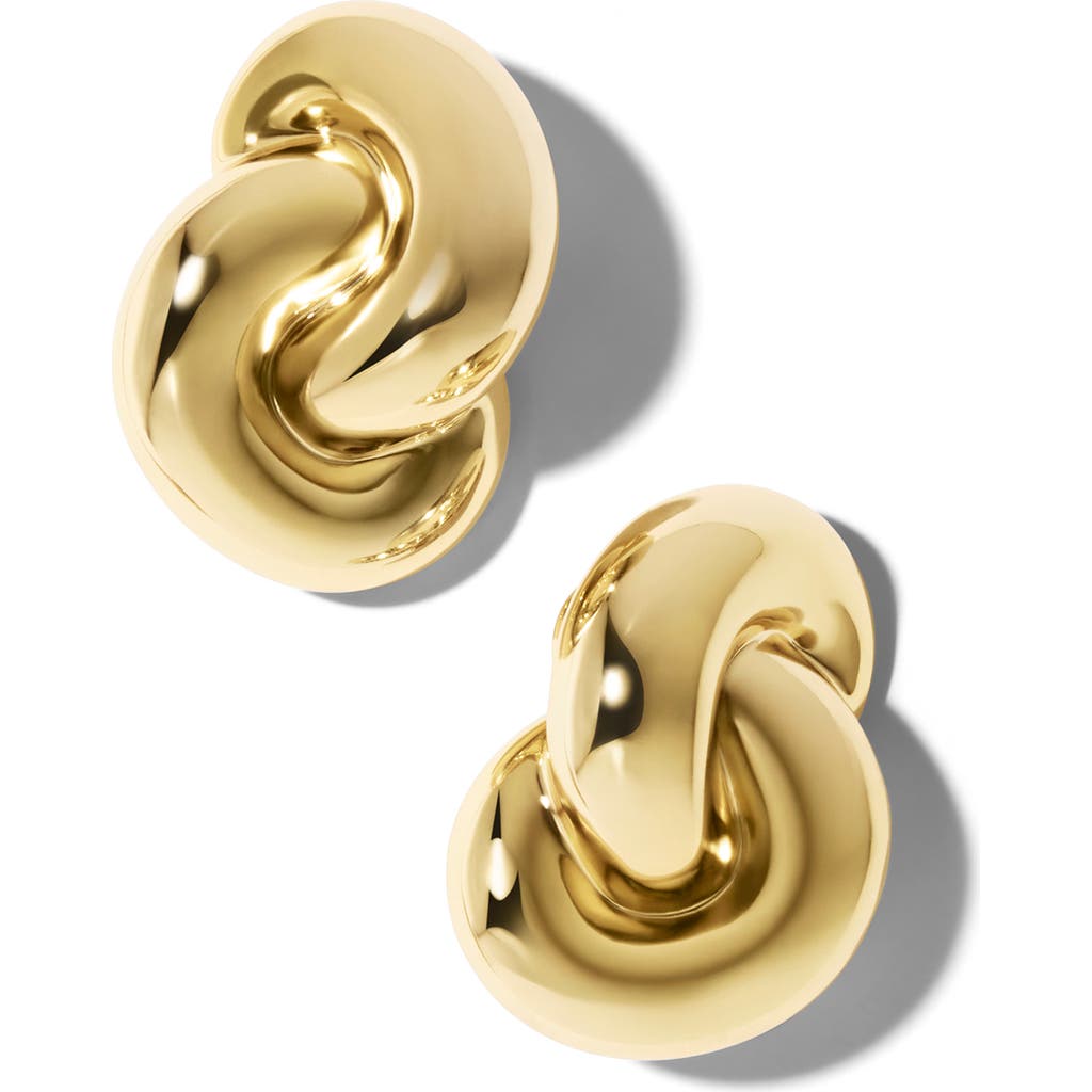 Jennifer Fisher Knot Clip-on Earrings In Yellow Gold