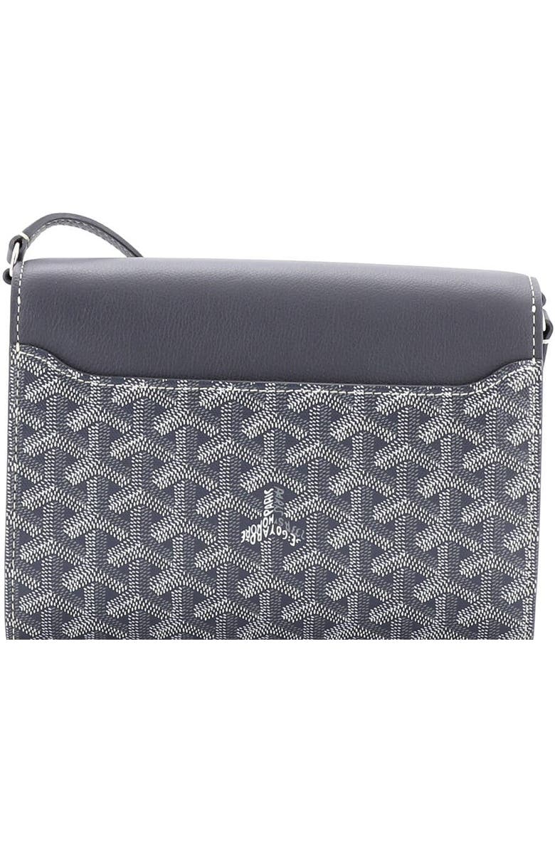 Pre-Owned Goyard Chypre Wallet on Strap Coated Canvas with Leather, Alternate, color,