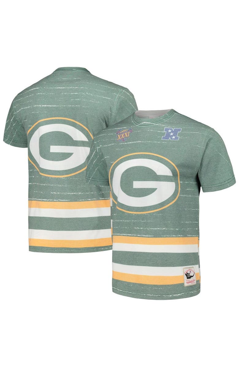 Mitchell & Ness Men's Mitchell & Ness Green Green Bay Packers Jumbotron 3.0 T-Shirt, Main, color, Green