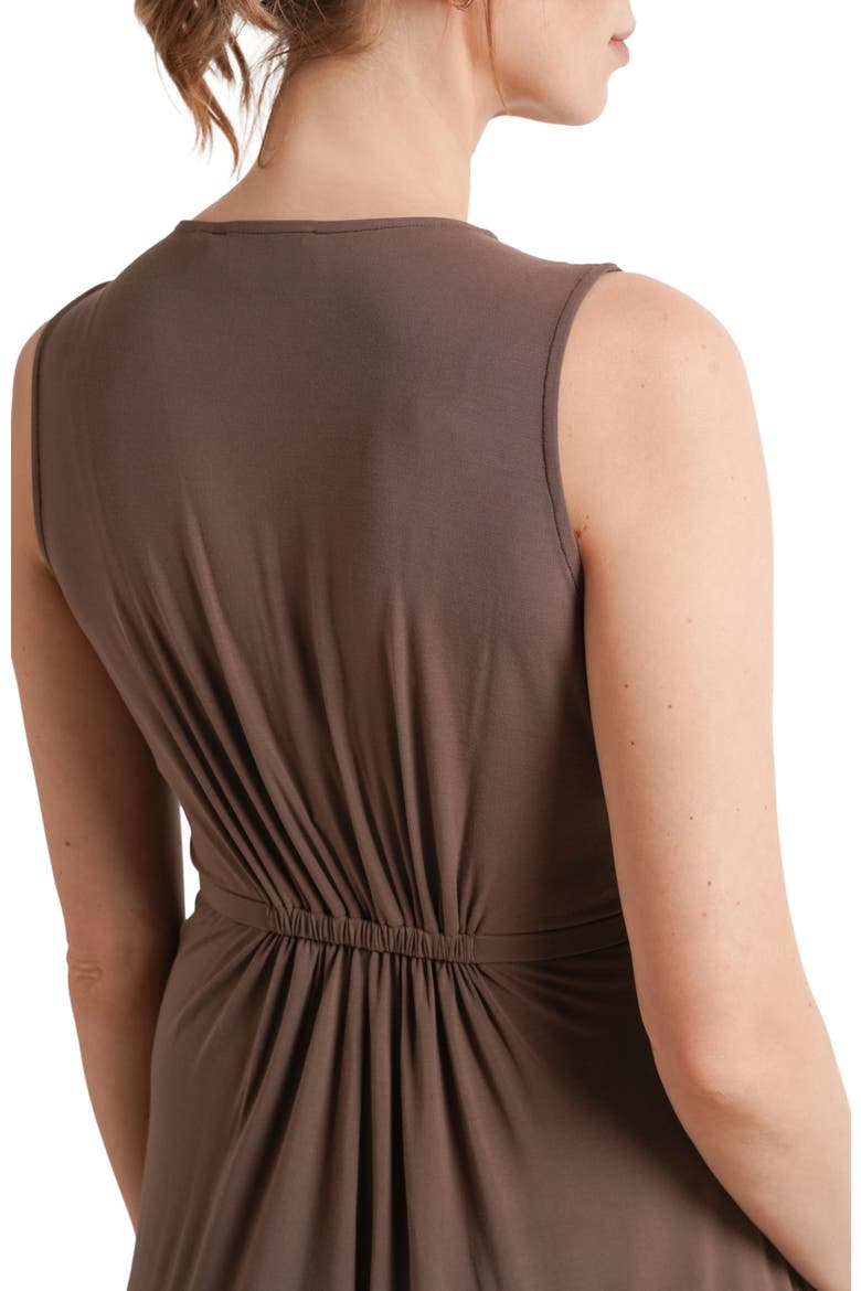 Francesca Maternity & Nursing Cropped Jumpsuit, Alternate, color, Mushroom