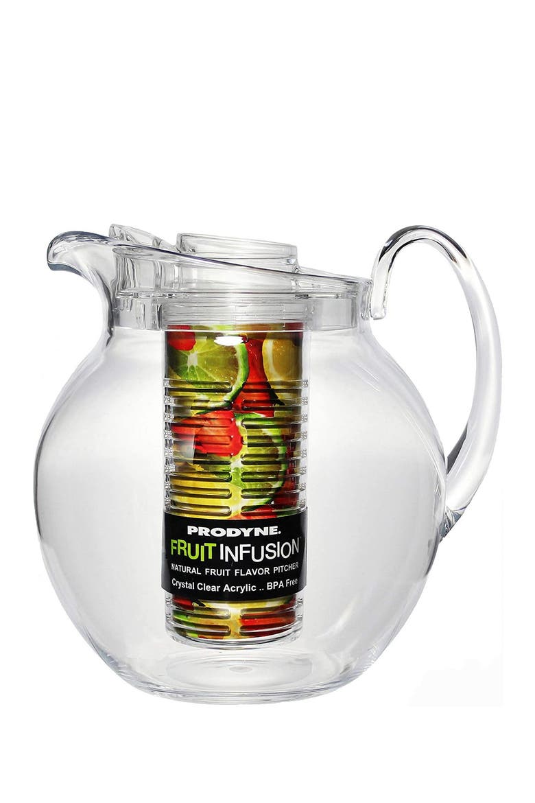 Big Fruit Infusion Pitcher, 3.5 quart/112oz., Main, color, CLEAR