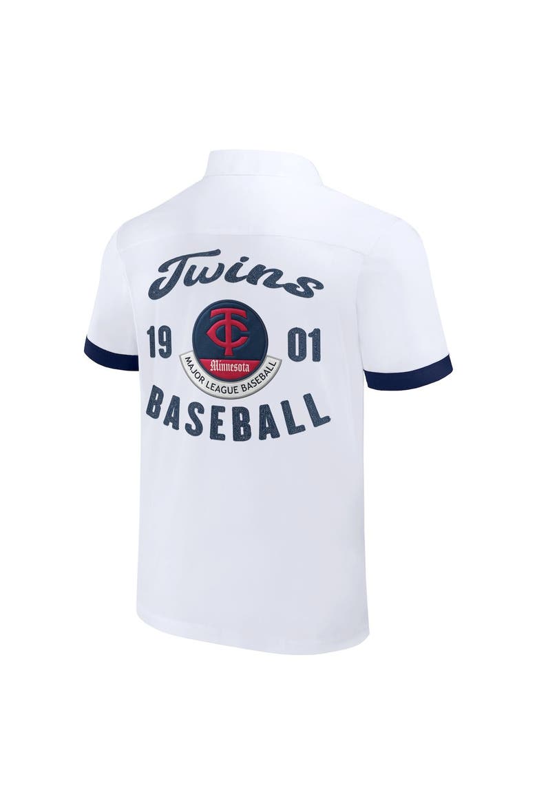 Men's Darius Rucker Collection by Fanatics  White Minnesota Twins Bowling Button-Up Shirt, Alternate, color, White