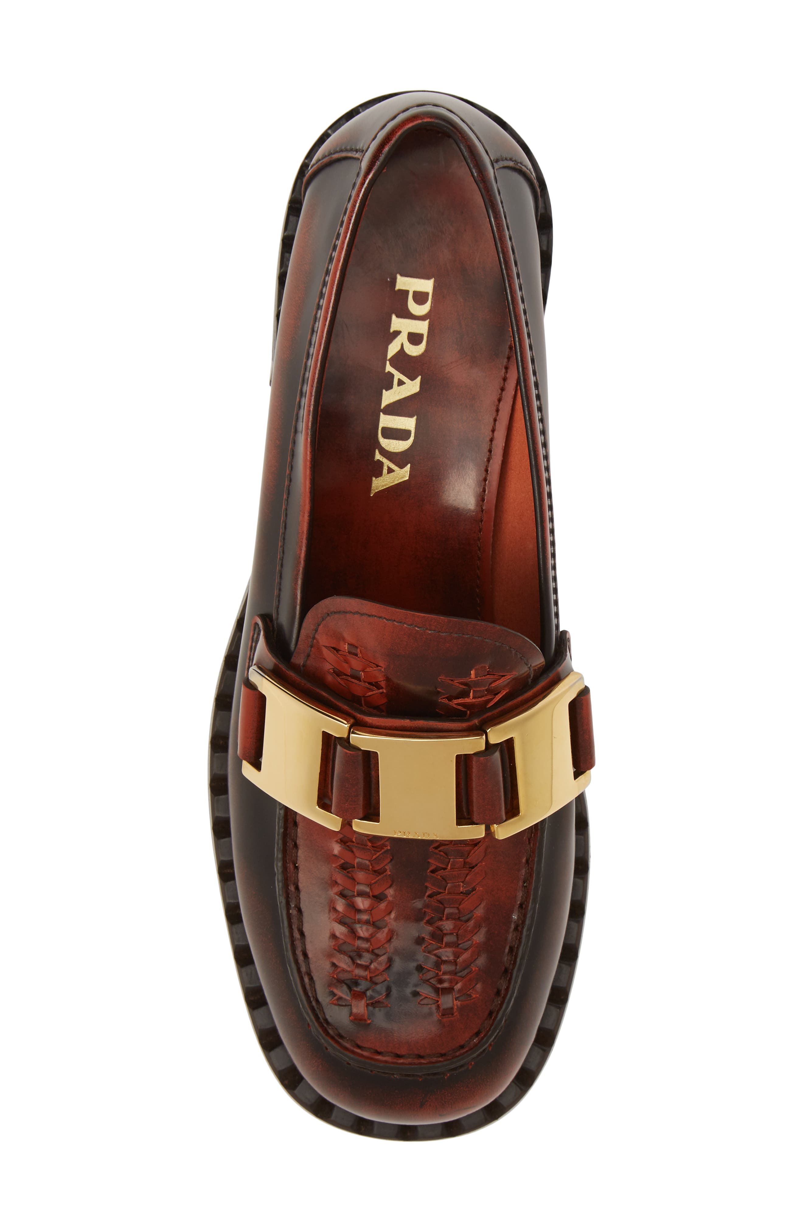 Chain Loafer, Alternate, color, BROWN