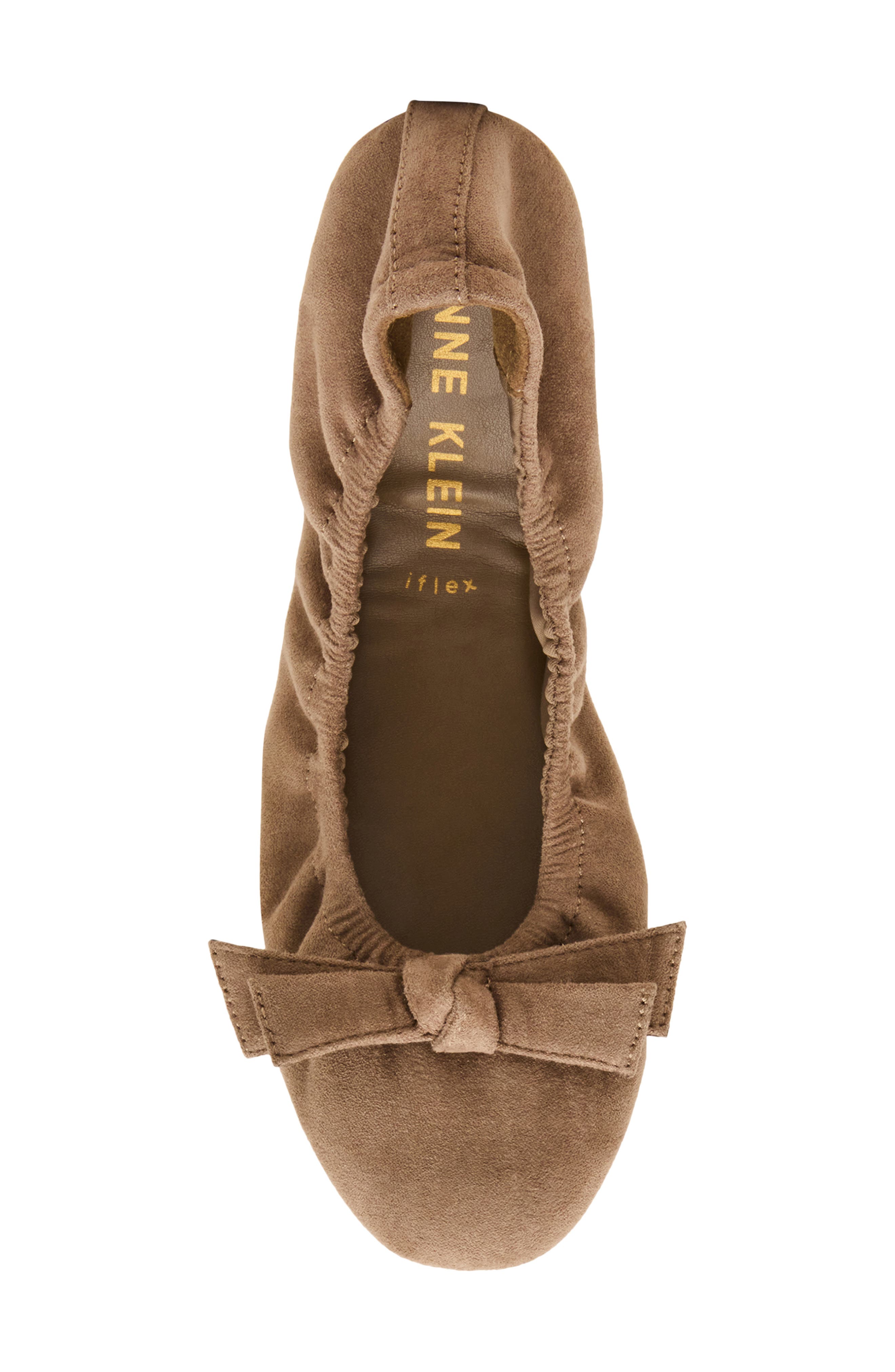 Charity Flat, Alternate, color, TAUPE MICROSUEDE