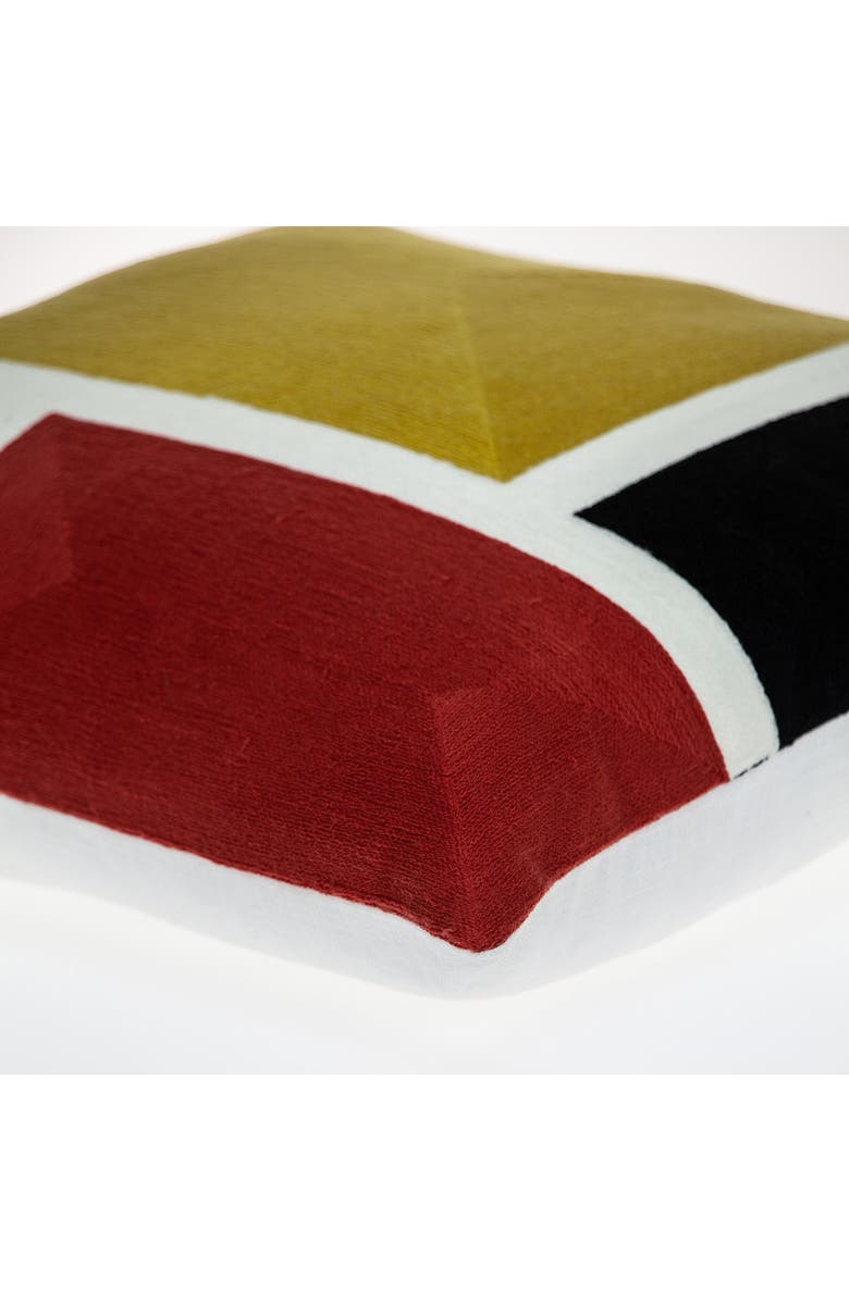 PARKLAND COLLECTION Kenzo Yellow Throw Pillow, Alternate, color, Yellow