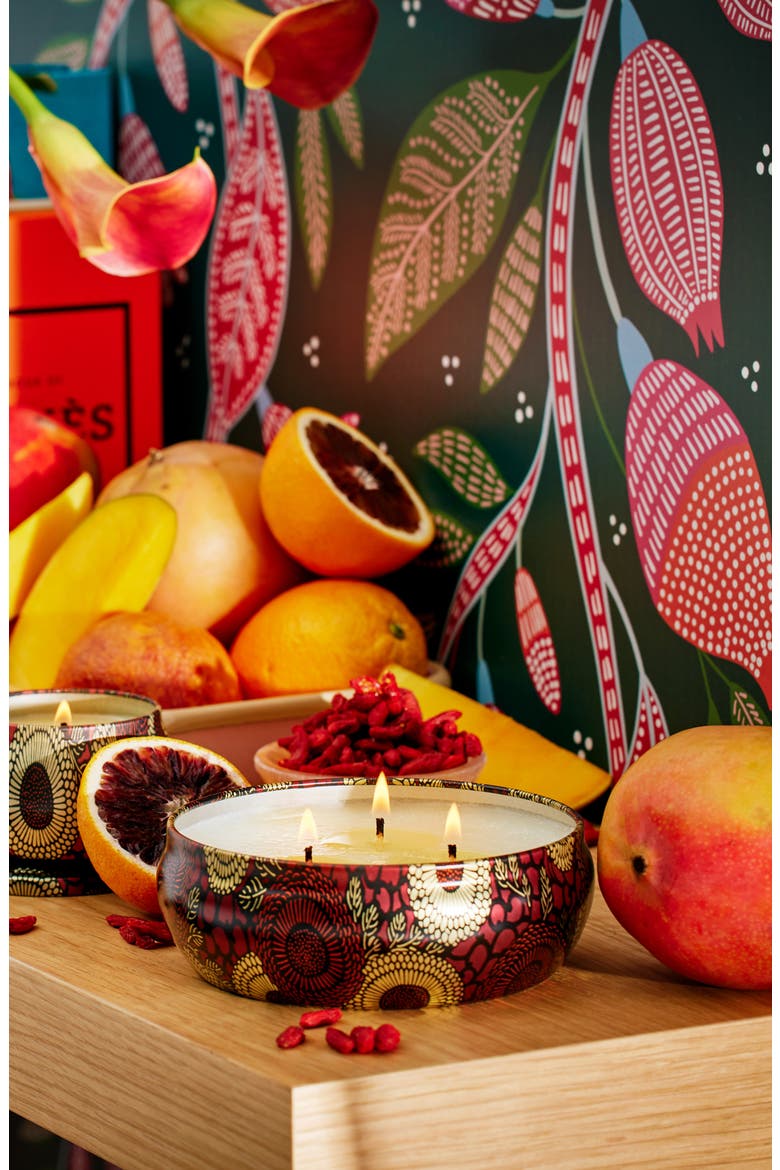 Goji Tarocco Orange 3-Wick Tin Candle, Alternate, color, GOJI TAROCCO ORANGE