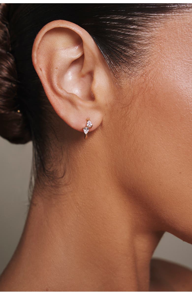 LILI CLASPE Bryn Huggie Earrings, Alternate, color, Gold