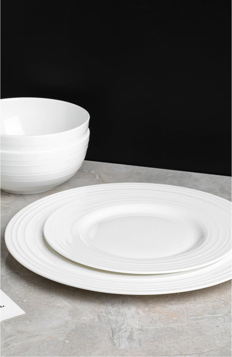 Stone Lain Eleanor Bone China 16-Piec Dinnerware Set, Alternate, color, White