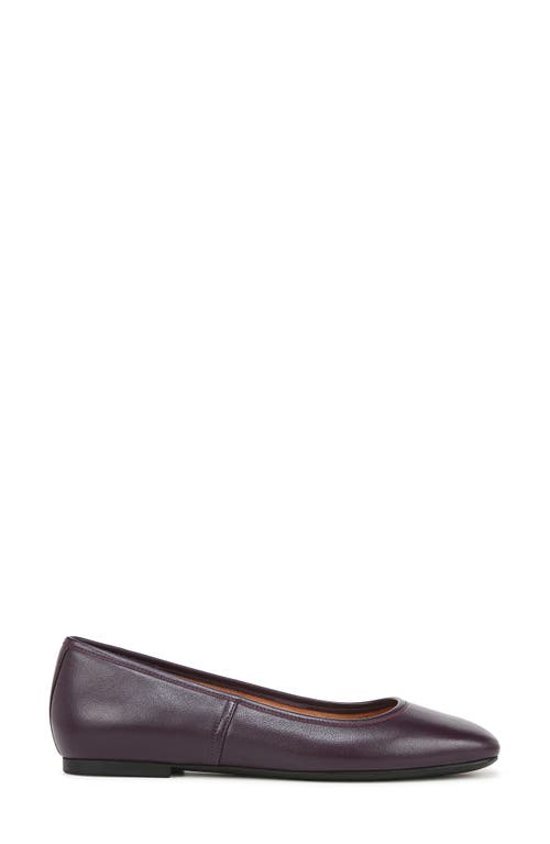 Vionic Orinda Square Toe Flat In Winter Plum