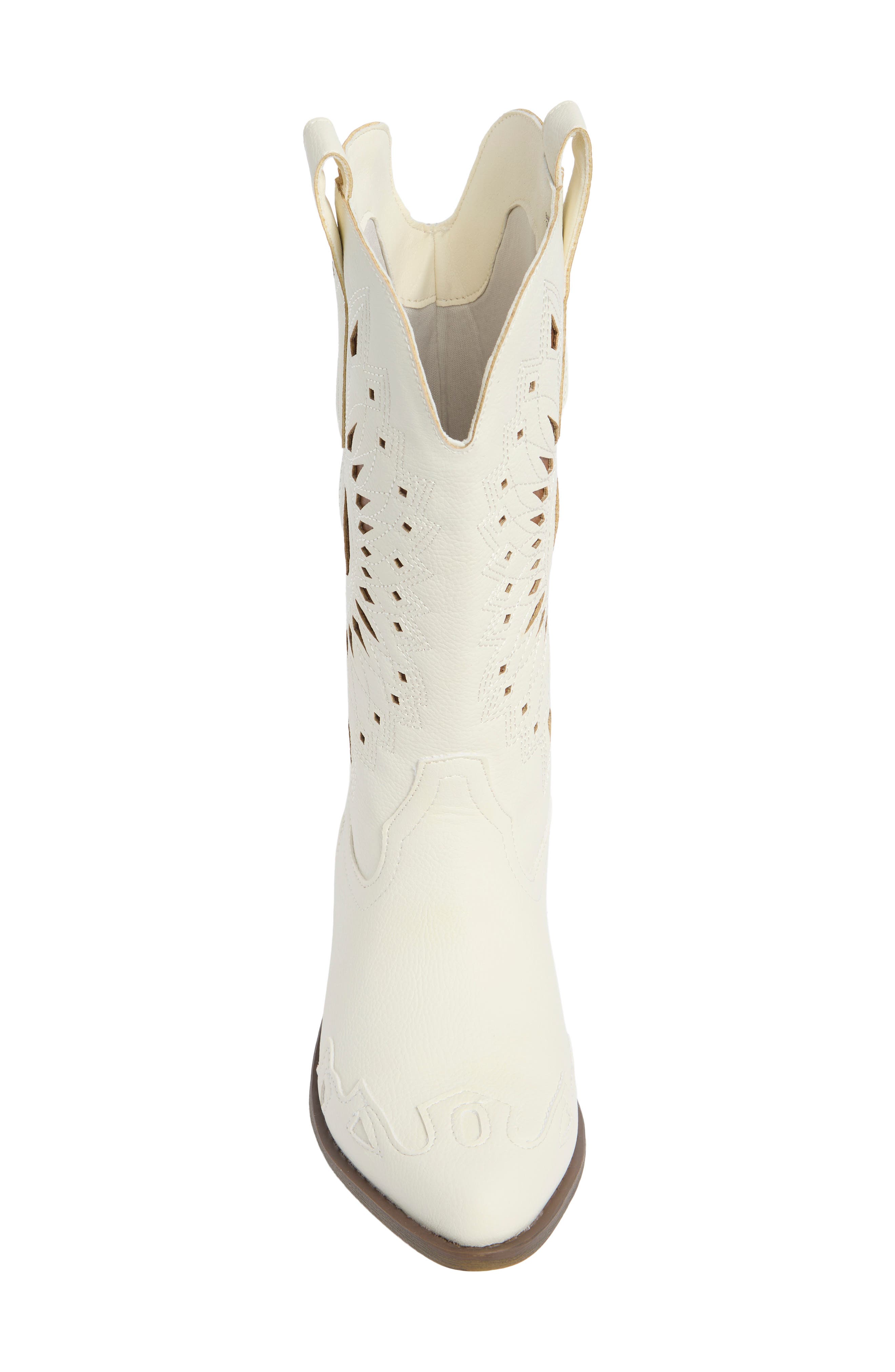 Western Boot, Alternate, color, CREAM/ TAN