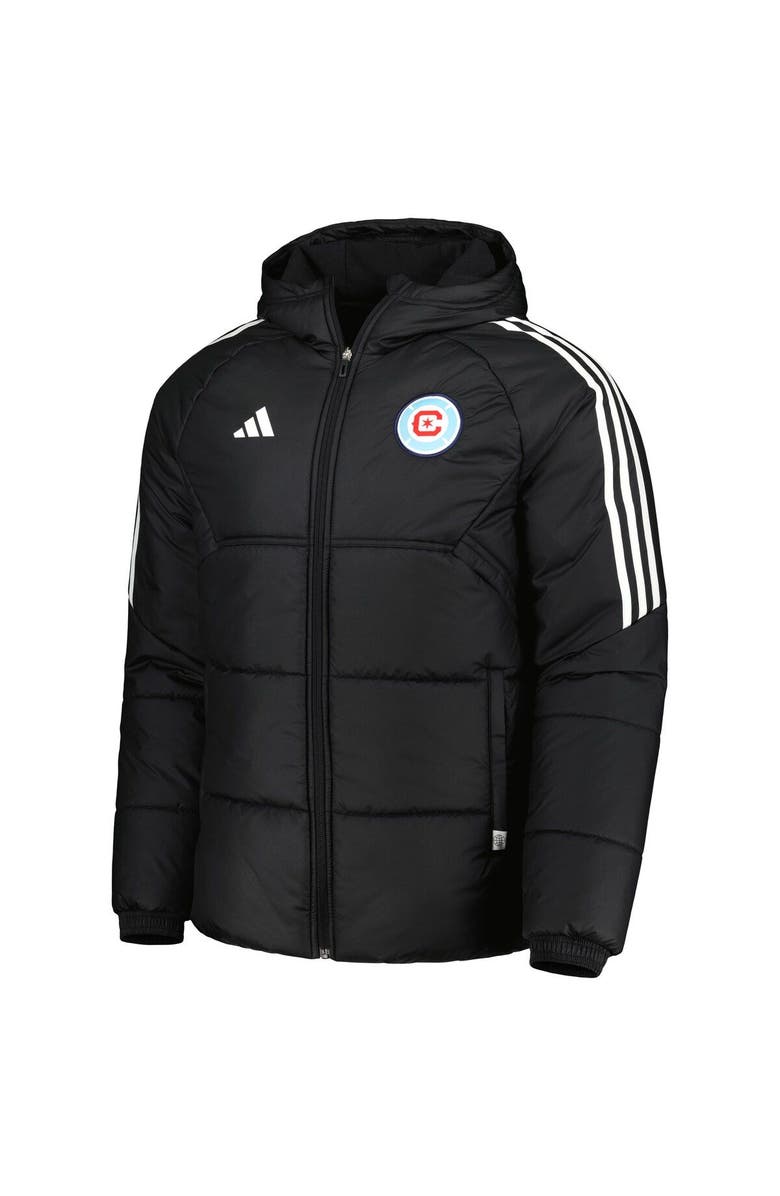 adidas Men's adidas Black Chicago Fire Winter Raglan Full-Zip Hoodie Jacket, Alternate, color, 