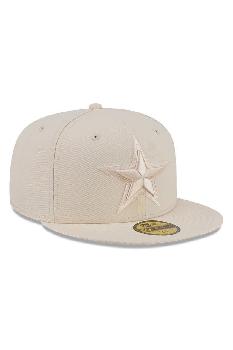 Men's New Era  Cream Dallas Cowboys Color Pack 59FIFTY Fitted Hat, Alternate, color, Cream