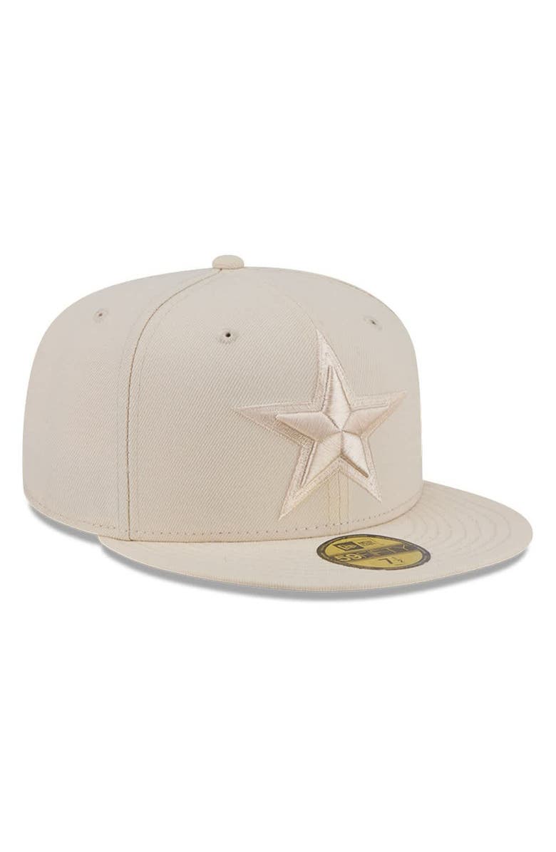 New Era Men's New Era Cream Dallas Cowboys Color Pack 59FIFTY Fitted Hat, Alternate, color, Cream