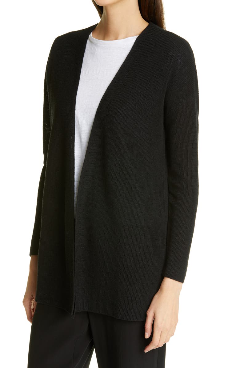 Eileen Fisher Boxy Open Front Cardigan, Alternate, color, 