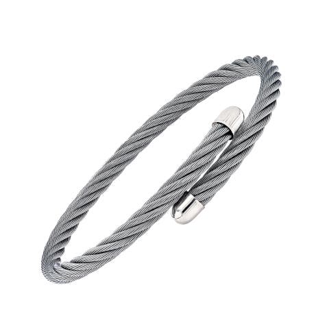 Adjustable Stainless Steel Cable Bracelet