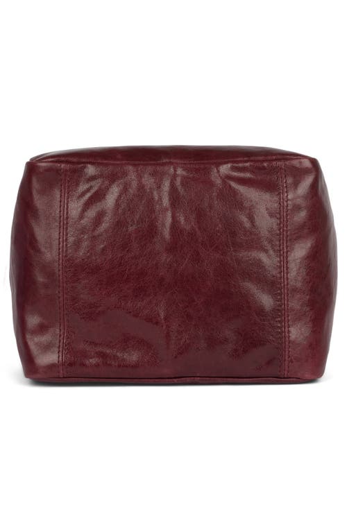 Jeffrey Campbell Boxed-up Leather Crossbody Bag In Wine