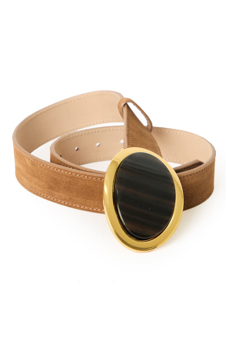 Aruna Suede Belt, Alternate, color, BRONZE TIGER EYE
