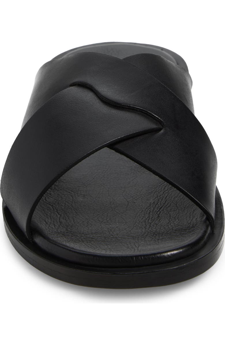 Tecovas Lexington Leather Slide Sandal, Alternate, color, Midnight