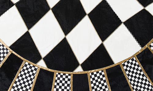 Mackenzie-childs Mackenzie Childs Courtly Noel Tree Skirt In Black