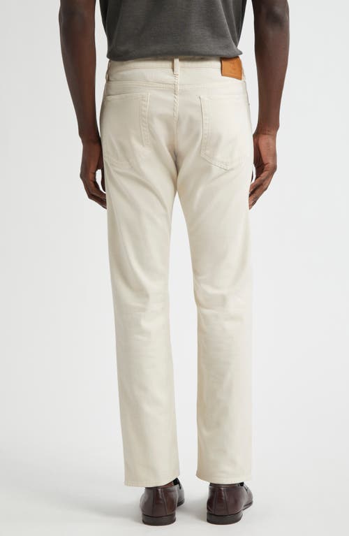 Ralph Lauren Purple Label Sherrington Slim Fit Five-pocket Pants In Neutral