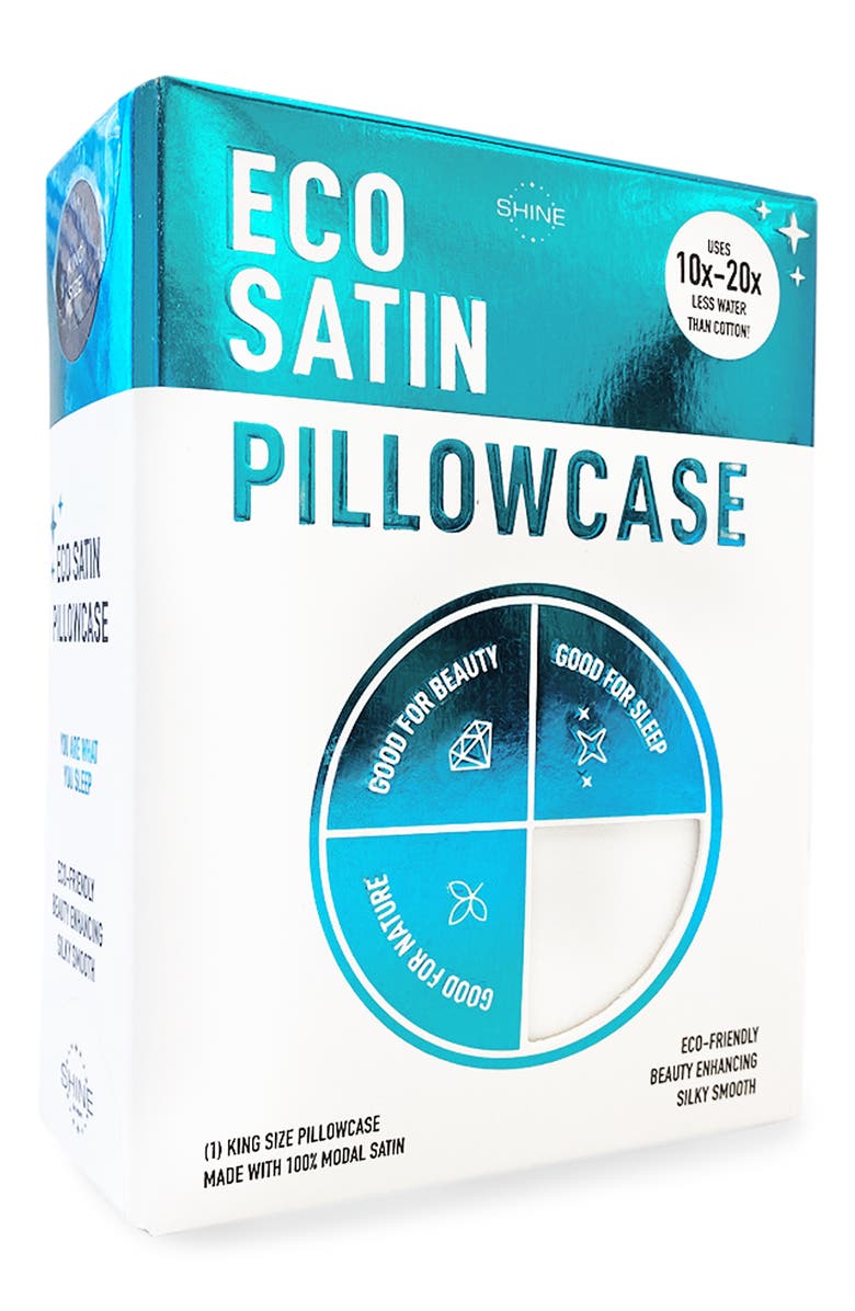 NIGHT Eco Satin Pillowcase, Alternate, color,