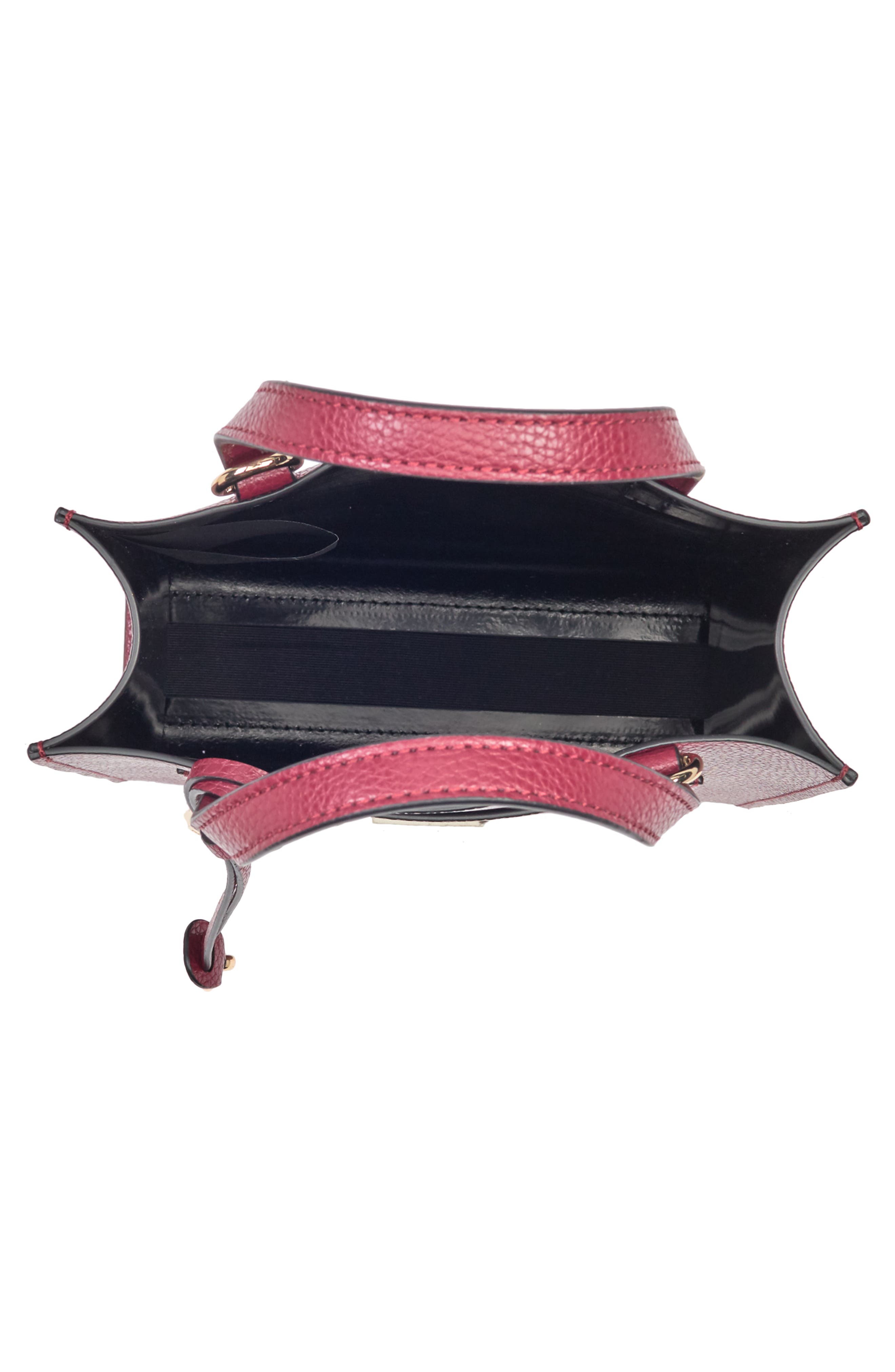 Marc Jacobs Micro Leather Tote, Alternate, color, Pomegranate