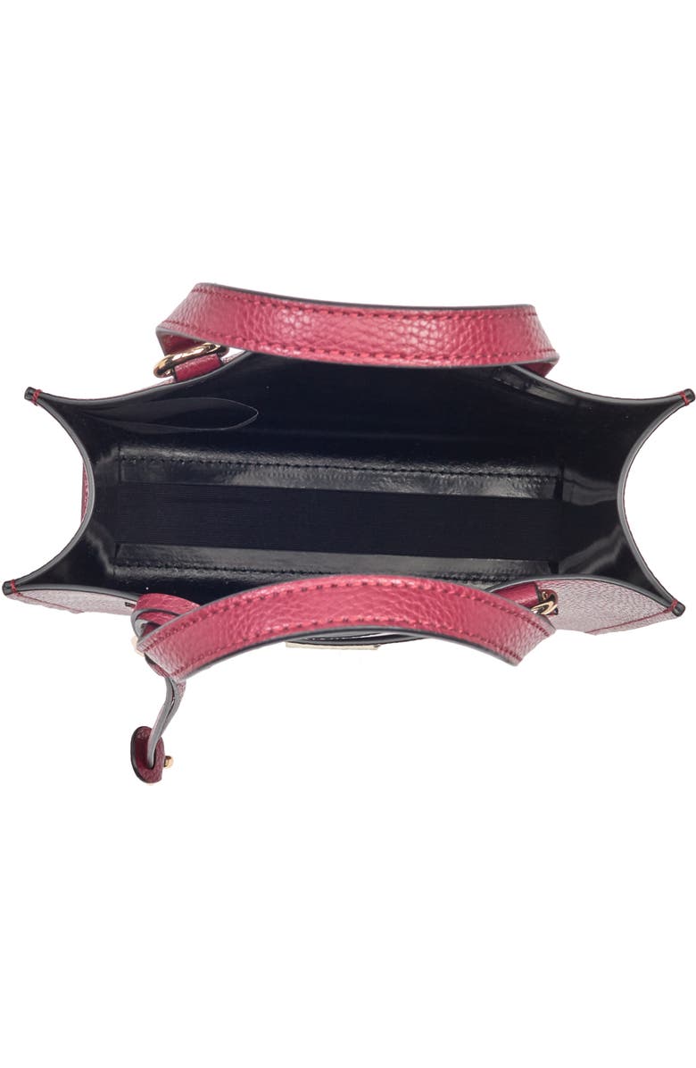 Marc Jacobs Micro Leather Tote, Alternate, color, Pomegranate