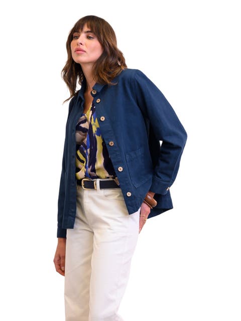 Cotton Twill Pleat Back Jacket