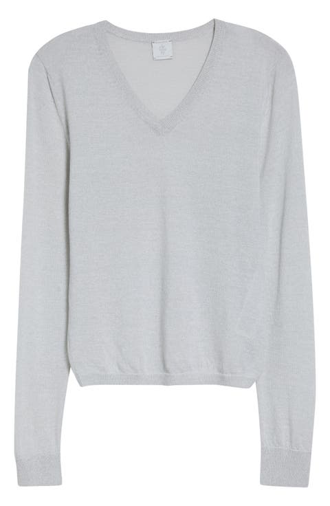 Wool Blend V-Neck Sweater
