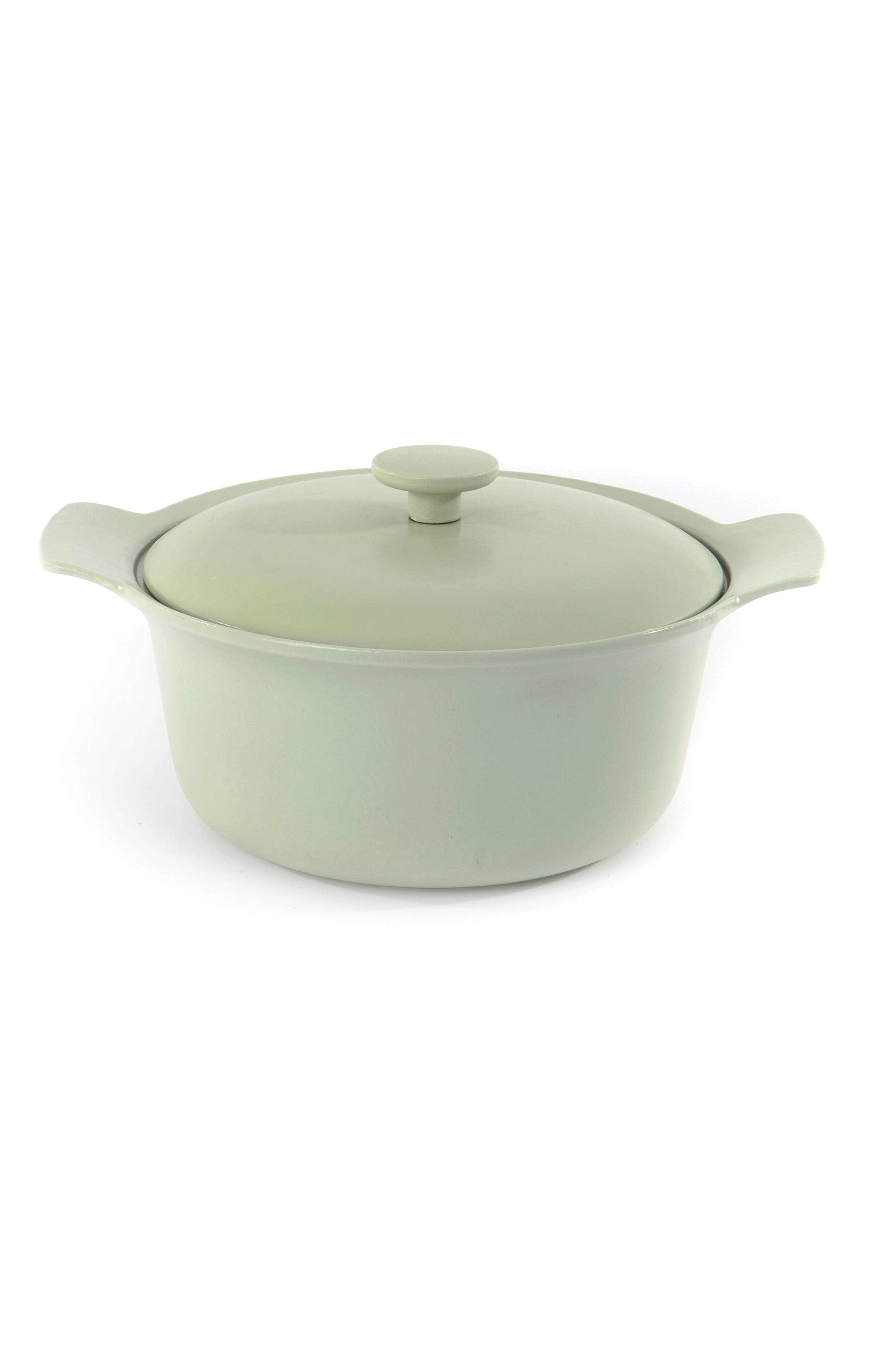 BergHOFF Green Cast Iron 4.4 Quart Covered Stockpot