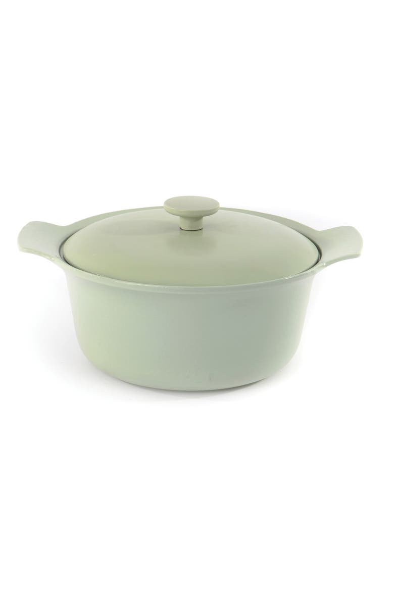 BergHOFF Green Cast Iron 4.4 Quart Covered Stockpot, Main, color, Multi