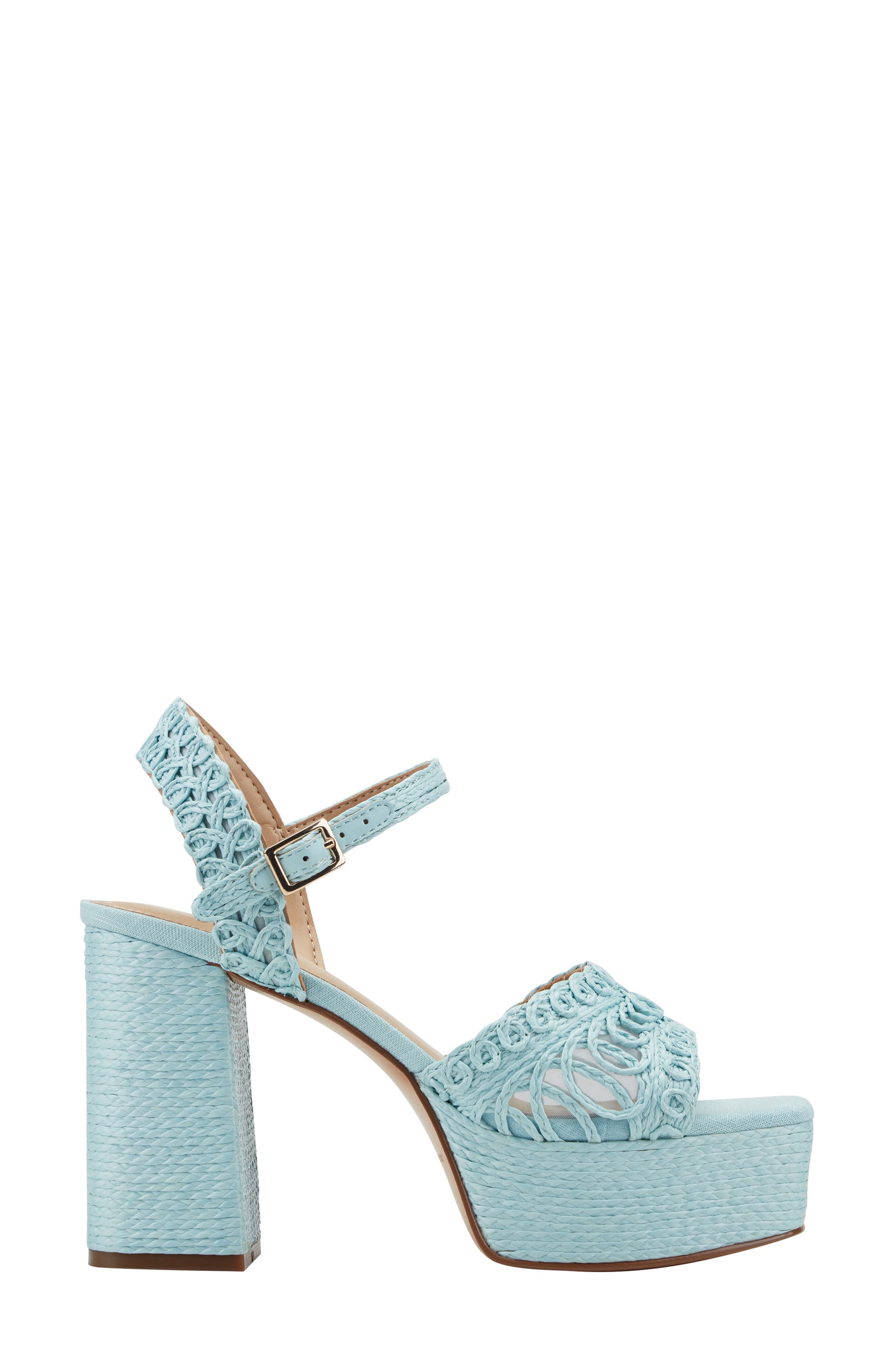Chayse Ankle Strap Platform Sandal, Alternate, color, LIGHT BLUE