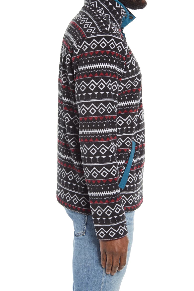 Polar Fleece Quarter Snap Pullover, Alternate, color, FAIR ISLE