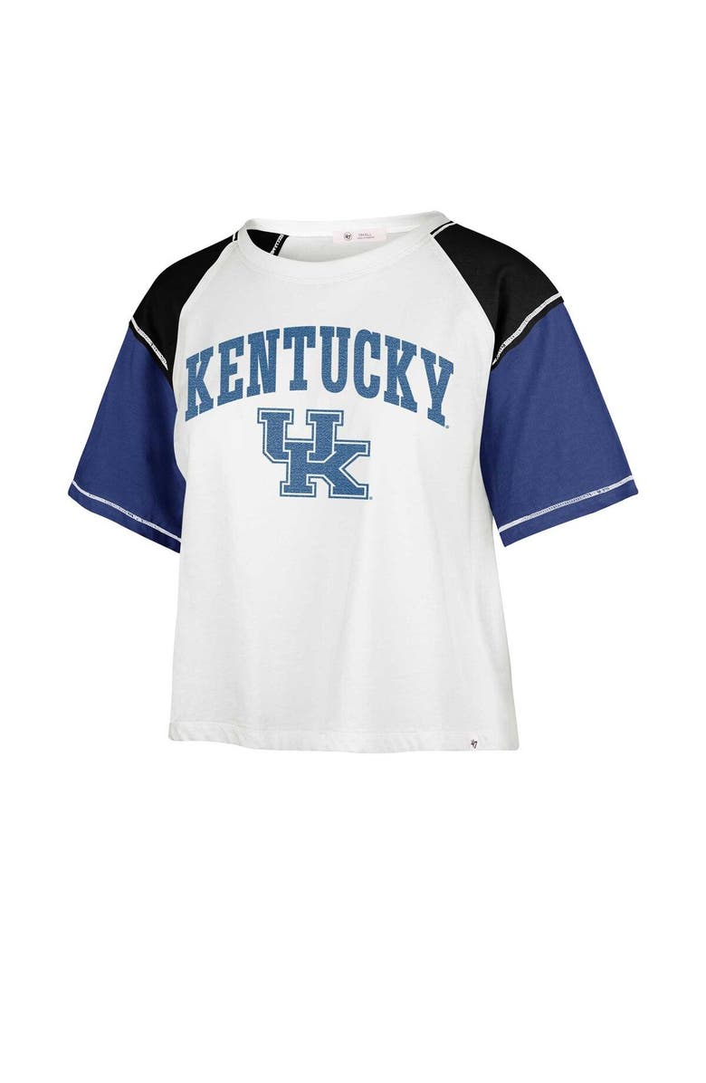 '47 Women's '47 White Kentucky Wildcats Serenity Gia Cropped T-Shirt, Alternate, color, White