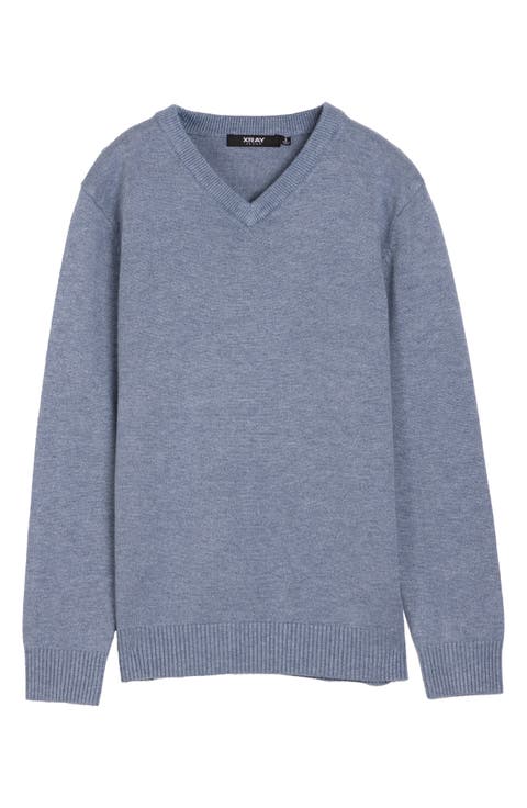 Kids' Basic V-Neck Sweater (Big Kid)