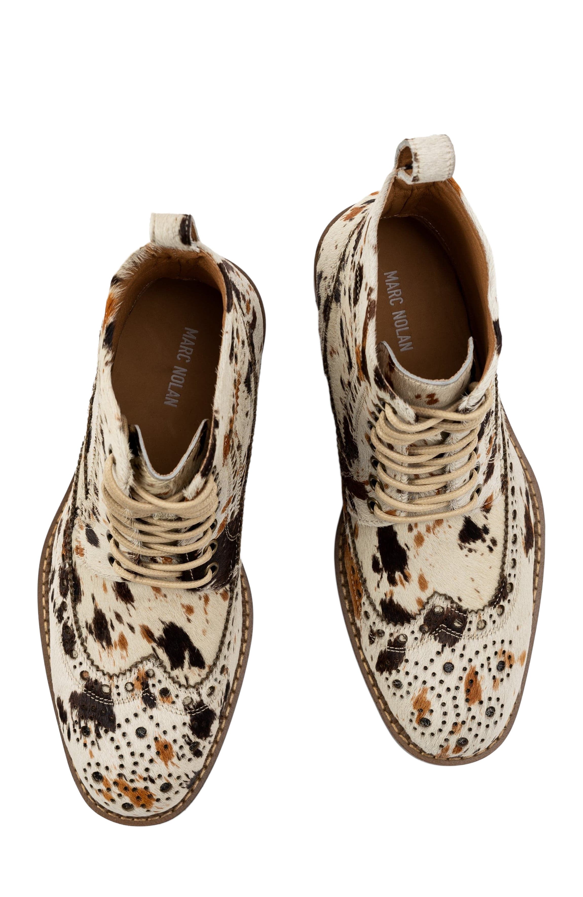 Ms. Belmont Wingtip Boots, Alternate, color, Appaloosa