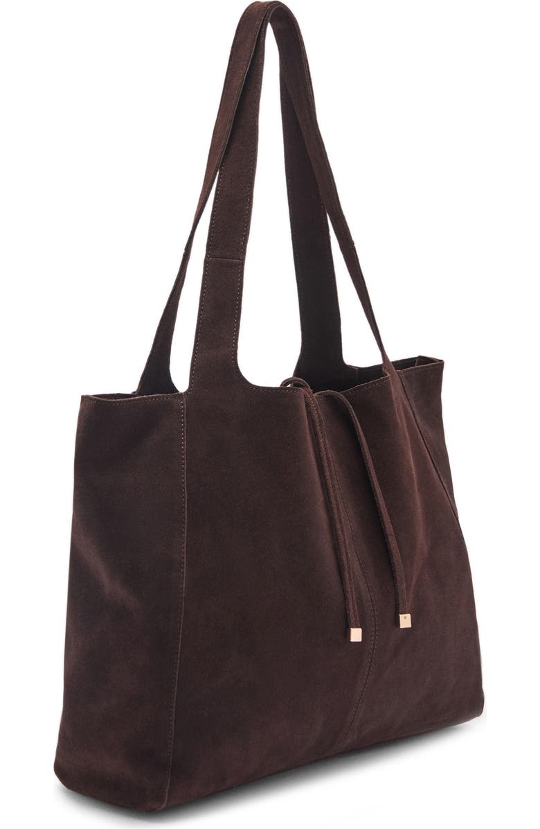MANGO Suede Shopper Bag, Alternate, color,