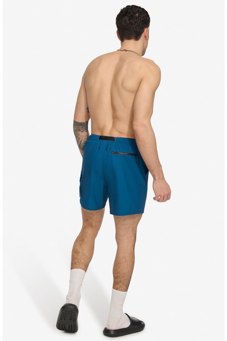 Cargo Volley Stretch Swim Trunks, Alternate, color, POSEIDON